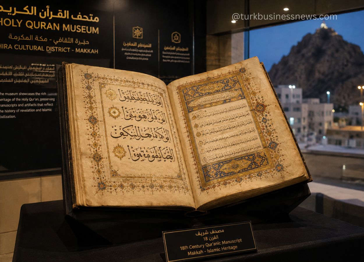 Makkah Museum Displays Rare 18th-Century Quranic Manuscript at Hira Cultural District