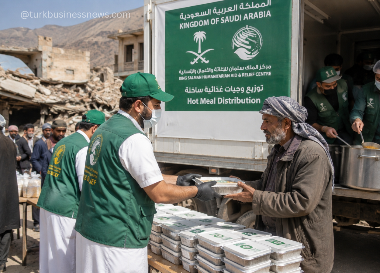 Saudi Aid Agency Delivers 24,500 Hot Meals to Vulnerable Gaza Families