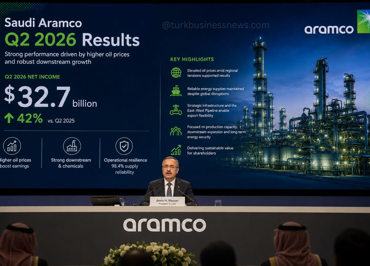 Saudi Aramco Q2 Profit Climbs 42% as Higher Oil Prices Boost Earnings